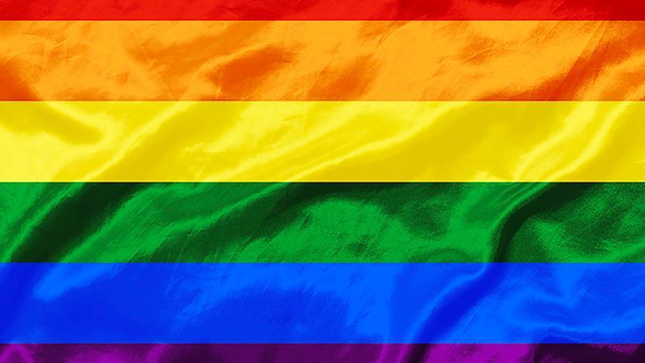 Abbildung einer Regenbogenflagge (Quelle: Bundesamt für Justiz) Abbildung einer Regenbogenflagge